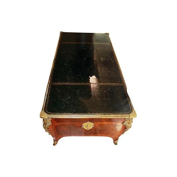 Antique French Ferdinand Marcos Estate Desk For Sale - Image 4 of 10