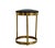 Design Stool in Metal and Fabric. The structure is made of solid doratpo metal with a mirror finish. The circular seat is...