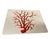 Vintage Italian Red Coral Cork-Backed Placemats - Set of 6 For Sale - Image 4 of 11