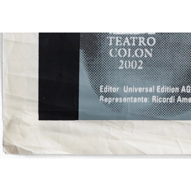 Contemporary 2002 Argentine Theater Poster, Teatro Colon, Mahagonny by Kurt Weill For Sale - Image 3 of 4