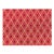 Designer Rusty Red Yellow Black Geometric Diamond Pattern Water Resistant Upholstery Drapery Fabric For Sale