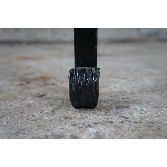 Mid Century Copper & Iron Modern Side Table Plant Sculpture Stand For Sale - Image 10 of 12