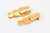 Modern Vintage Robert Lee Morris Gold Plated Sculptural Dangle Earrings, 1980's For Sale - Image 3 of 10