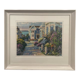 1990s Howard Behrens Impressionist San Francisco Serigraph, Signed For Sale