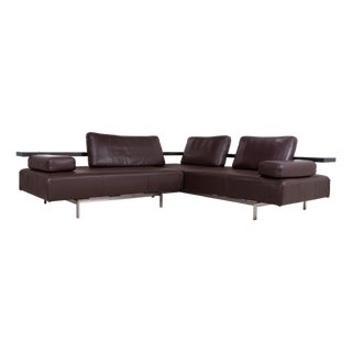 Dono 6100 Corner Sofa in Brown Leather from Rolf Benz For Sale