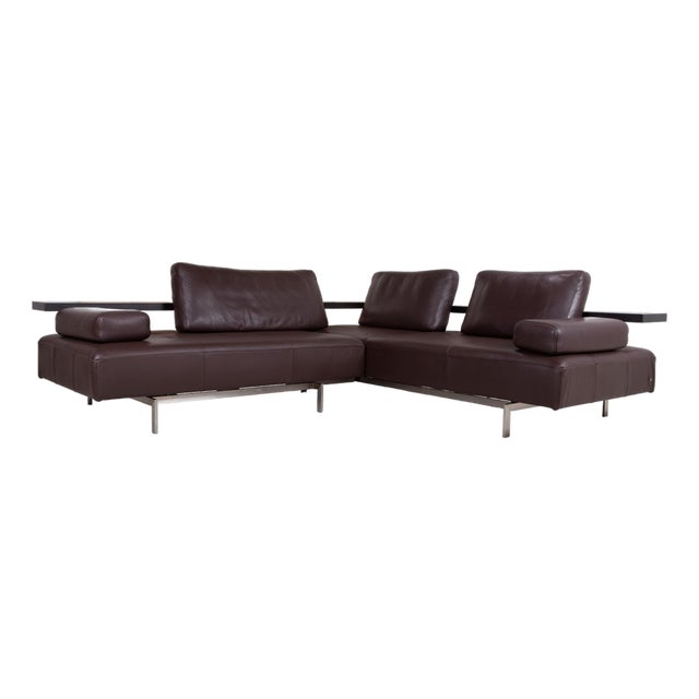 Dono 6100 Corner Sofa in Brown Leather from Rolf Benz For Sale