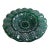 Signed S. Lebegand Emerald Green Ruffled Art Glass Bowl Cheshire Ct 1997 For Sale