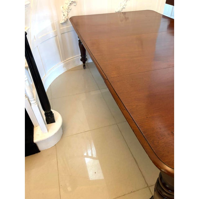 Brown Antique Victorian Quality Mahogany 10 Seater Extending Dining Table, 1850 For Sale - Image 8 of 13