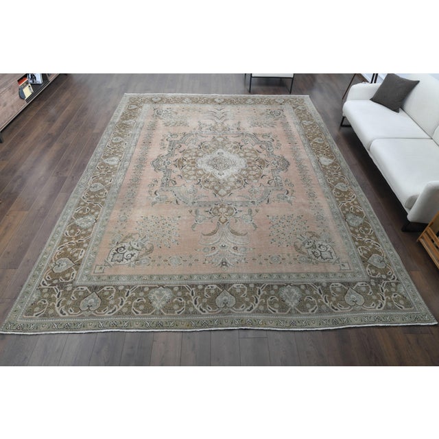 Vintage Persian Hand-Knotted area rug is a semi-antique vintage area rug. The '70s Eastern region of Anatolian's unique...