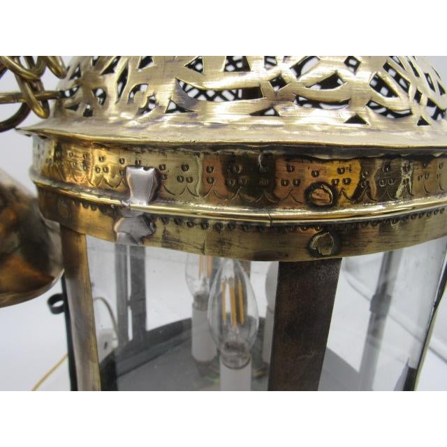 17th Century Dutch Brass Lantern For Sale - Image 4 of 9