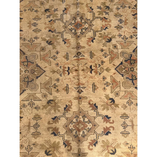 Antique Turkish Oushak rugs have been woven in Western Turkey since the beginning of the Ottoman period. Historians...