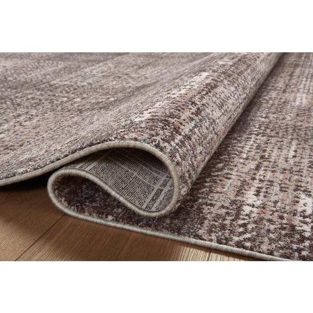 Loloi Rugs Angela Rose x Loloi Ember Graphite / Multi 18" x 18" Sample Rug For Sale - Image 4 of 7