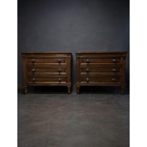 Vintage Walnut Nightstands from Karges, Set of 2 For Sale - Image 11 of 11