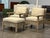 2010s Restoration Hardware Outdoor Leagrave Lounge Chairs + Ottoman, Set of Three For Sale - Image 5 of 12
