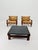 Mid-Century Lounge Chairs and Coffee Table in Leather and Wood by Carl Straub, Germany, 1960s, Set of 3 For Sale - Image 18 of 18