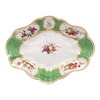 Chamberlain's Armorial Oval Dish, England Circa 1780 For Sale