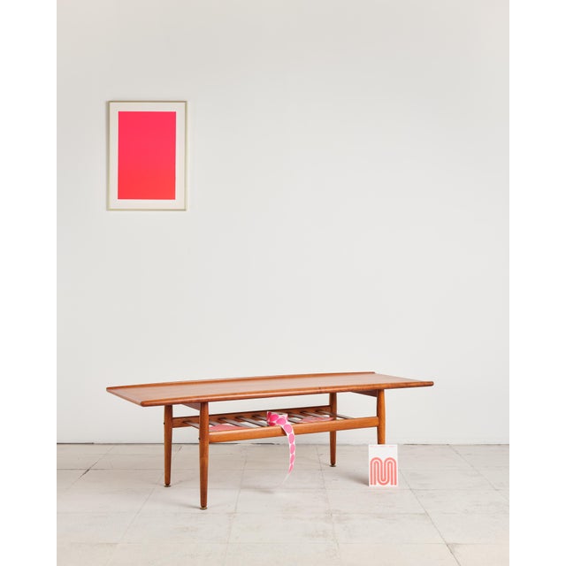 Mid-Century Modern Mid-Century Danish Teak Wood Coffee Table from Grete Jalk, 1950s For Sale - Image 3 of 18