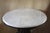 Brown Antique Victorian Marble Top Carved Base Oval Parlor Table For Sale - Image 8 of 9