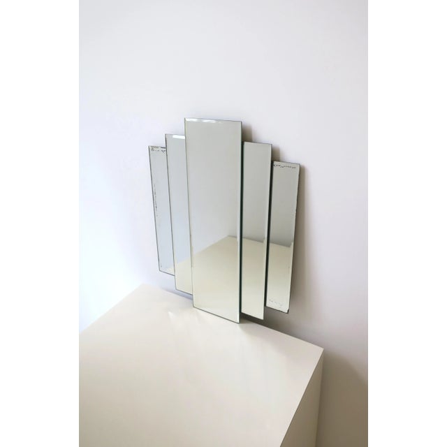 '70 Modern Deco Wall or Vanity Mirror For Sale - Image 4 of 13
