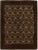 Modern Brown Deco Style Handmade Geometric Floral Wool Rug For Sale - Image 9 of 9