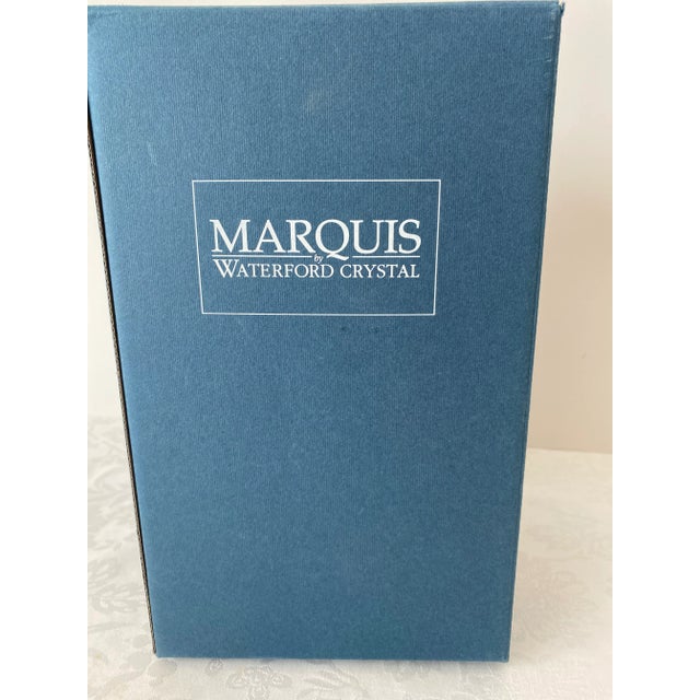 Waterford Clear Crystal With Gold Rim Marquis Hanover Gold Vase Mint Condition For Sale - Image 12 of 12
