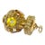 Mid 20th Century Etruscan Revival 18k Gold Citrine Charm Pendant For Sale - Image 4 of 10