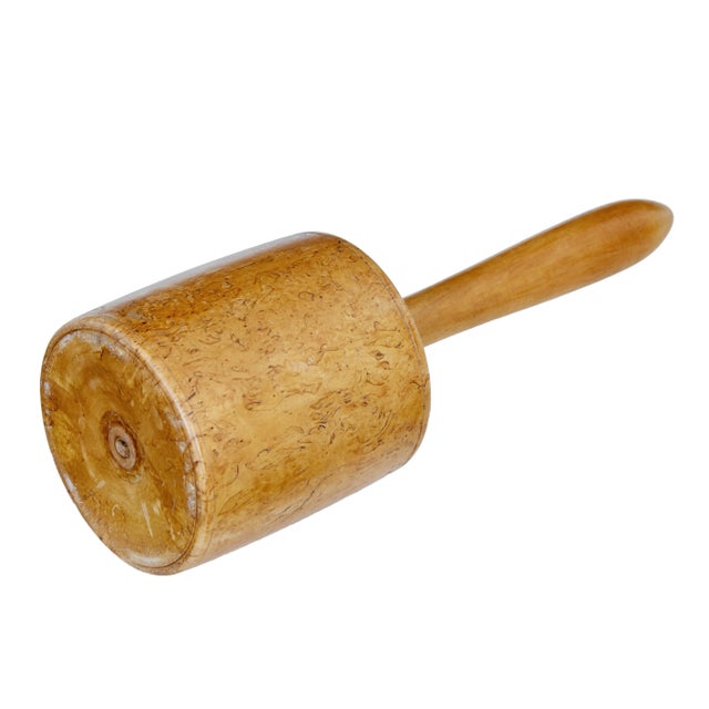 Swedish Solid Burr Birch Mallet, Early 20th Century For Sale - Image 3 of 7