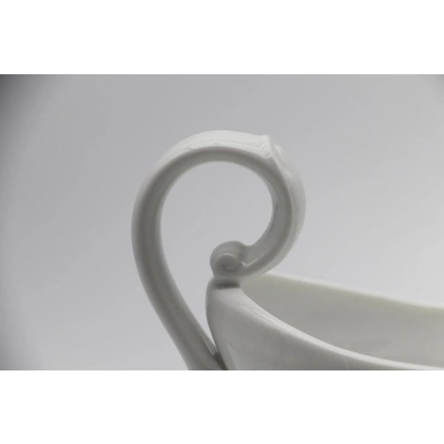 Ceramic 1940s Blanc De Chine Porcelain Sauce Boat, Gravy Boat, Vista Alegre, Portugal For Sale - Image 7 of 13