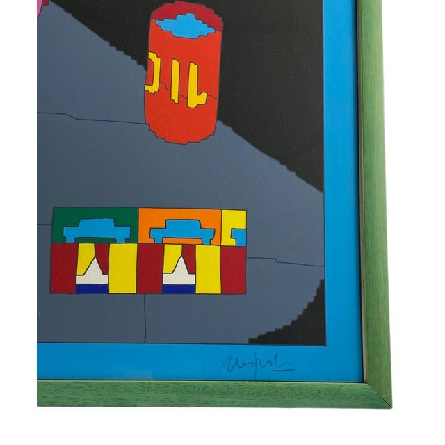 1980s Ugo Nespolo, Garage, 1980s, Serigraph For Sale - Image 5 of 14
