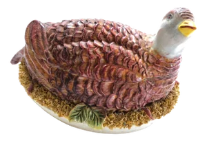 Italian Pheasant Ceramic Tureen