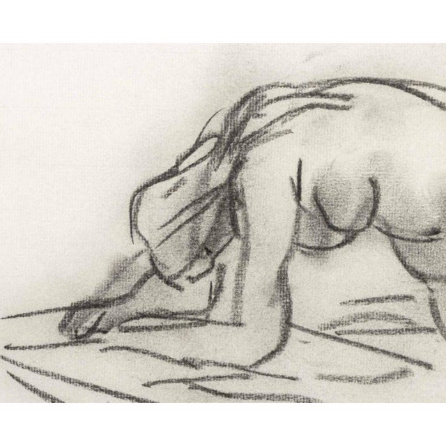 Contemporary Manfred Schwartz Nude Woman Study Charcoal For Sale - Image 3 of 7