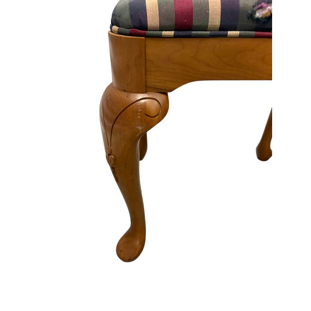 Late 20th Century Harden Queen Anne Style Stool Set, A Pair For Sale In Indianapolis - Image 6 of 13