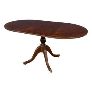 Traditional Mahogany Drop Leaf Breakfast/Dining/Game/Occasional Table by Leighton Hall - Showroom Sample For Sale