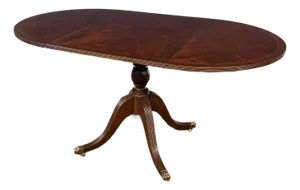 Traditional Mahogany Drop Leaf Breakfast/Dining/Game/Occasional Table by Leighton Hall - Showroom Sample