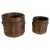 19th Century Anglo Indian Brass Bound Turned Wood Peat Buckets - Set of 2 For Sale - Image 13 of 13