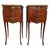 Brown 19th Century French Bedside Tables in Fruitwood with Siena Marble Tops, 1880s For Sale - Image 8 of 8