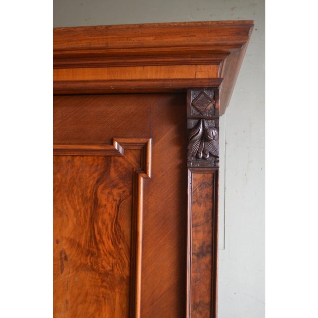 Antique Walnut Cupboard For Sale - Image 3 of 9