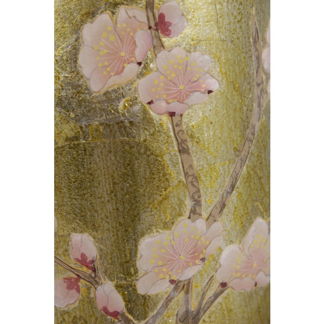 1980s Chinese Eglomise Glass Canister Lamps - a Pair For Sale - Image 16 of 17