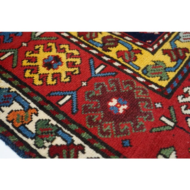 19th Century 19th Century Antique Shirvan Rug 3'5'' x 8'9'' For Sale - Image 5 of 9