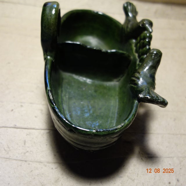 Mexican Pantambam Michoacan Bowl W/Birds For Sale - Image 3 of 9