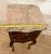 Antique French Nightstand Marble Top Commode Cabinet, Drawer, Carved Walnut For Sale - Image 11 of 12