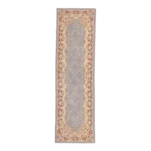 Late 20th Century Vintage Aubusson American Hooked Rug - 02'02 X 07'03