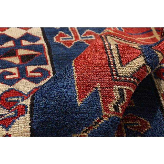 Late 19th Century Caucasian Kazak Rug, 03'04 X 06'01 For Sale In Dallas - Image 6 of 10