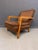 1960s Mid-Century American Studio/Craft Oak Lounge Chair With Thistle Carving For Sale In Philadelphia - Image 6 of 8
