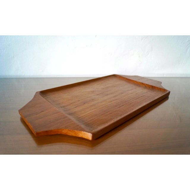 Dansk 1970’s Danish Modern Solid Teak Tray For Sale - Image 4 of 12