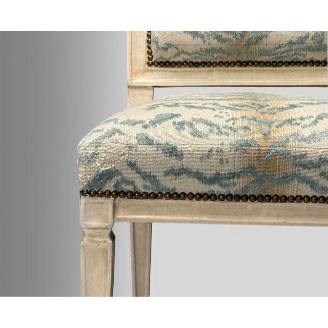 1930s Jean-Michel FrankLouis XVI Style, 4 Dining Side Chairs, Parchment, France For Sale - Image 11 of 17