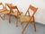 1980s Vintage Folding Chairs in Beech Wood and Caning from Habitat, 1980s, Set of 4 For Sale - Image 5 of 18