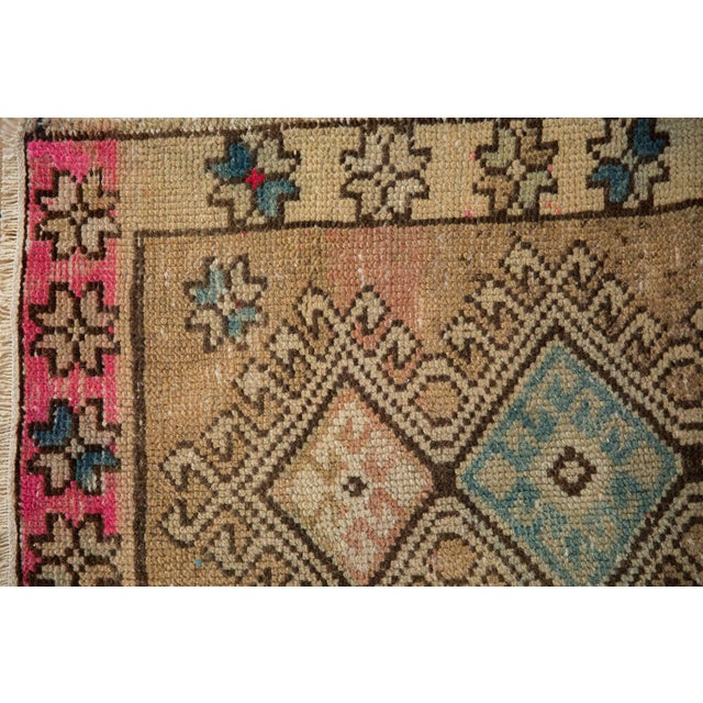 Sand Vintage Distressed Oushak Rug Mat - 1'9" x 3' For Sale - Image 8 of 8
