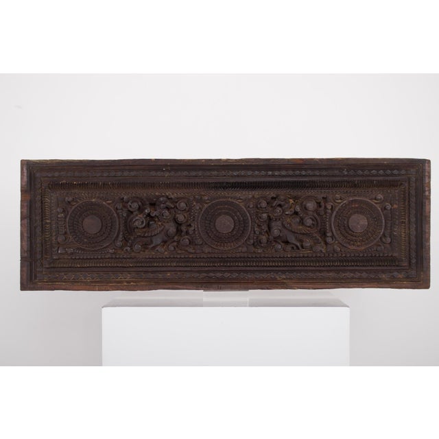 South Indian Carved Panel, Chettinad, Tamil Nadu For Sale - Image 6 of 6