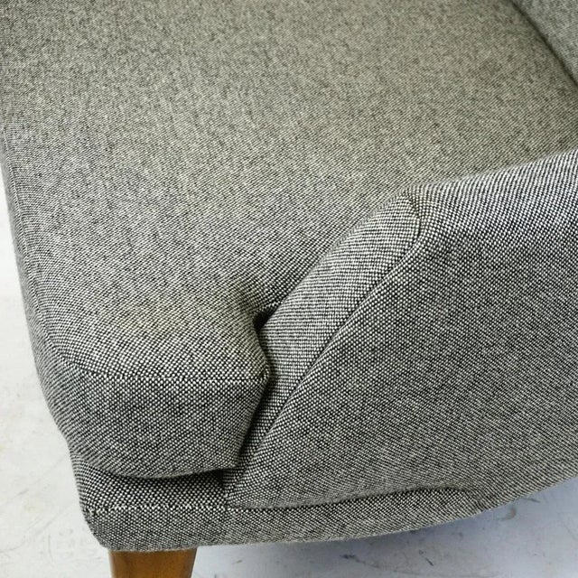 Monumental Grey Austrian Mid-Century Wingback Armchair by Oswald Haerdtl For Sale - Image 12 of 13